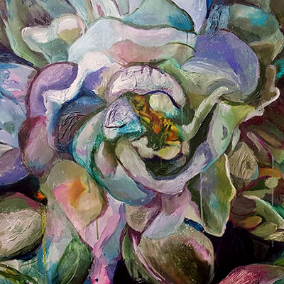 Floral artwork by Emma Comben
