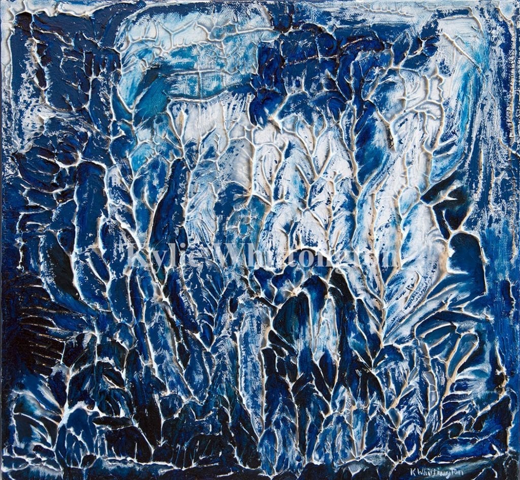 Blue Abstract by Kylie Whittington