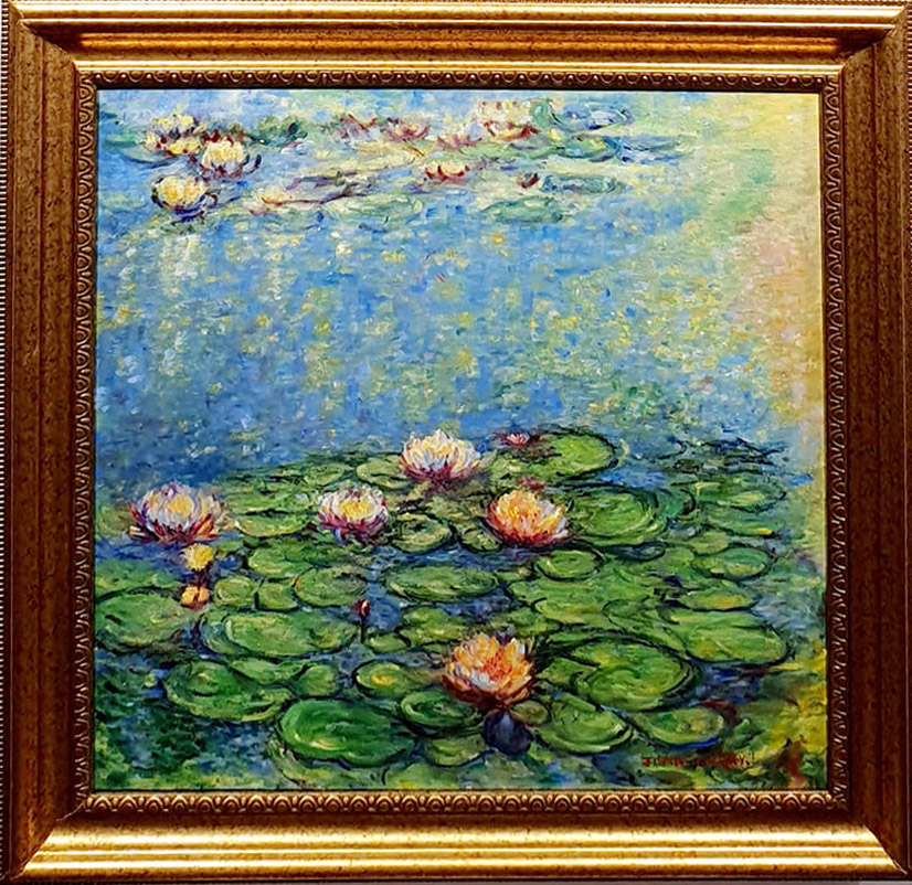 painting of water lilies