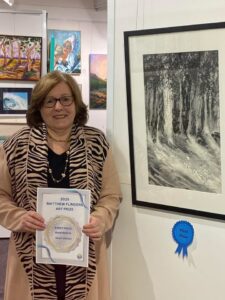 Gallery News 65 artist Trudy Brooks with her winning artwork