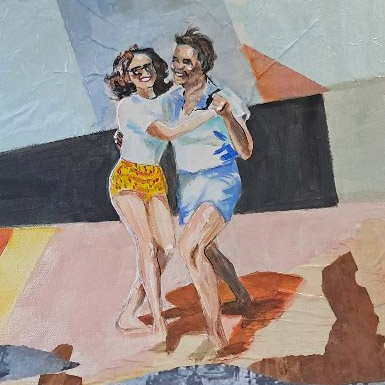 two people dancing